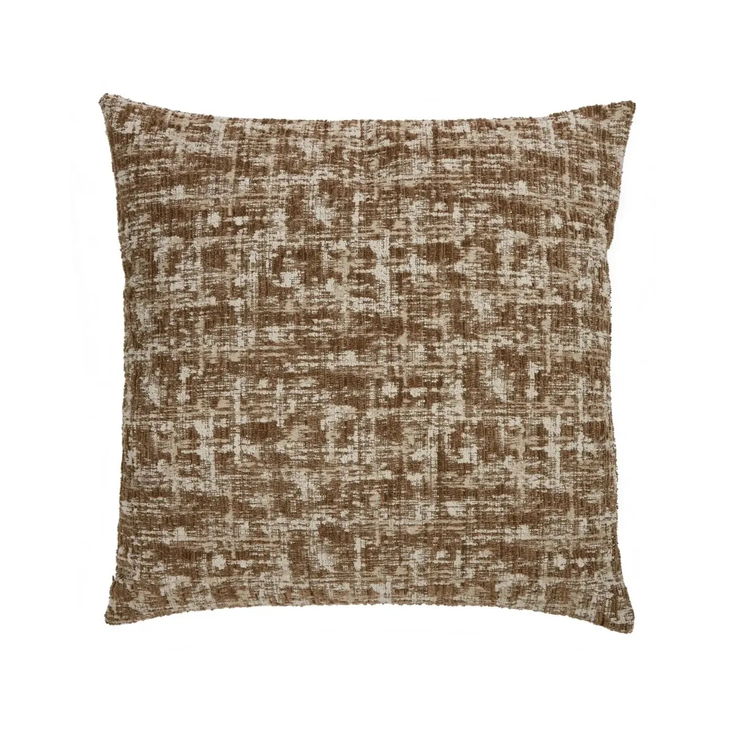 Wesley Cushion 60x60x12cm Brown & Taupe-Soft Furnishings-Grand Designs-The Bay Room