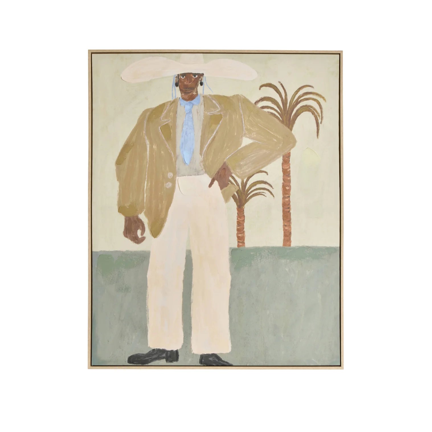 Western Palm Wall Art 80x100x4cm-Wall Decor-Amalfi-The Bay Room
