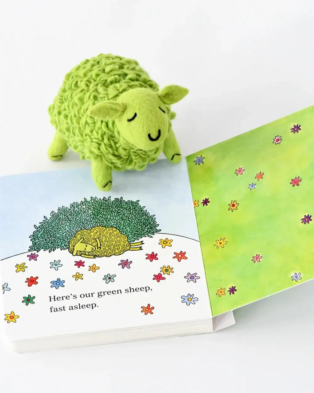 Where Is The Green Sheep? Large Green Sheep Toy and Book Set-Toys-Tara Treasures-The Bay Room
