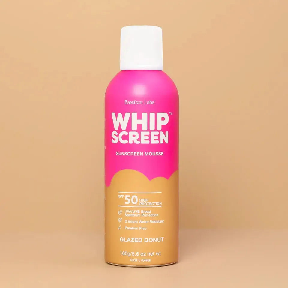 WhipScreen™ SPF50 Sunscreen Mousse - Glazed Donut-Beauty & Well-Being-Barefoot Labs-The Bay Room