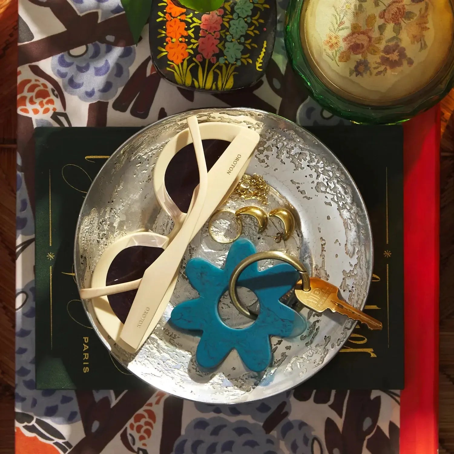Whitney Key Ring - Capri-Keyrings-Sage & Clare-The Bay Room