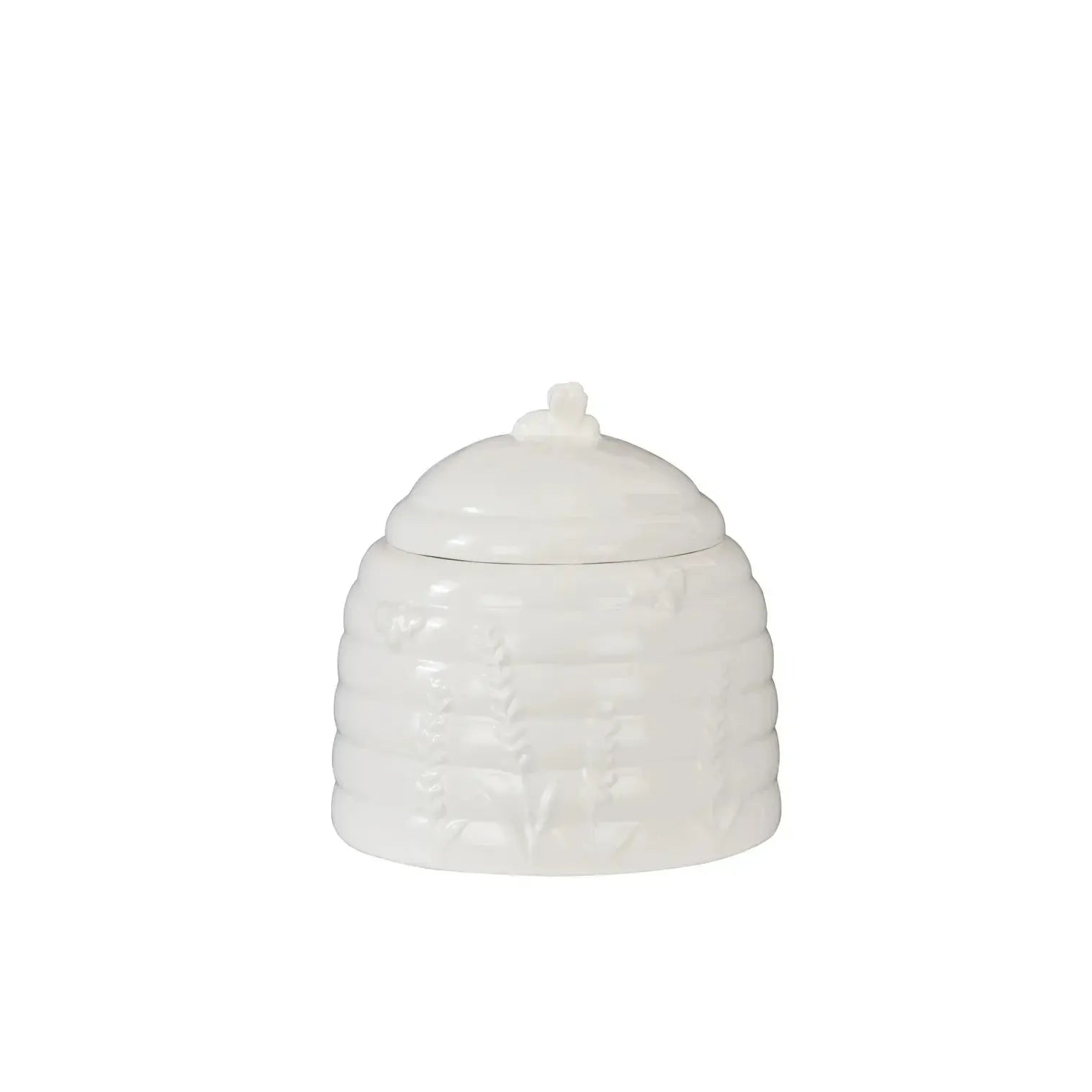 Wildflower & Hive Storage Jar 20.1x20.1x20.3cm White-Dining & Entertaining-Davis & Waddell-The Bay Room