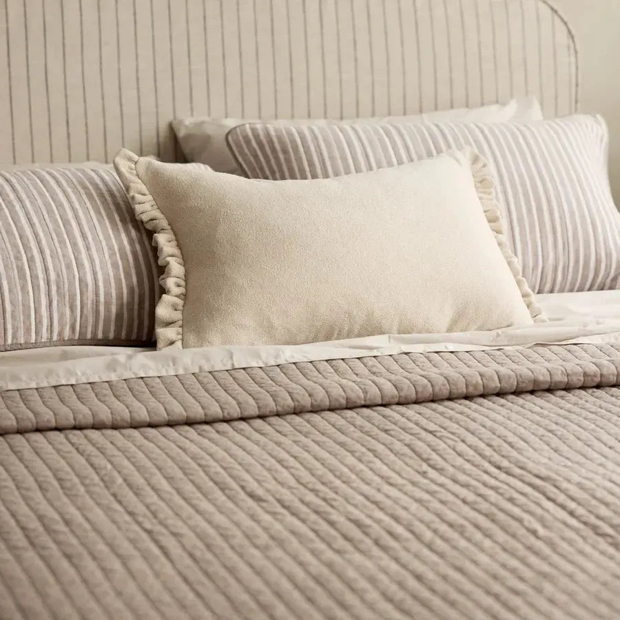 Willa Cream Frill Cushion 40x60cm-Soft Furnishings-Madras Link-The Bay Room