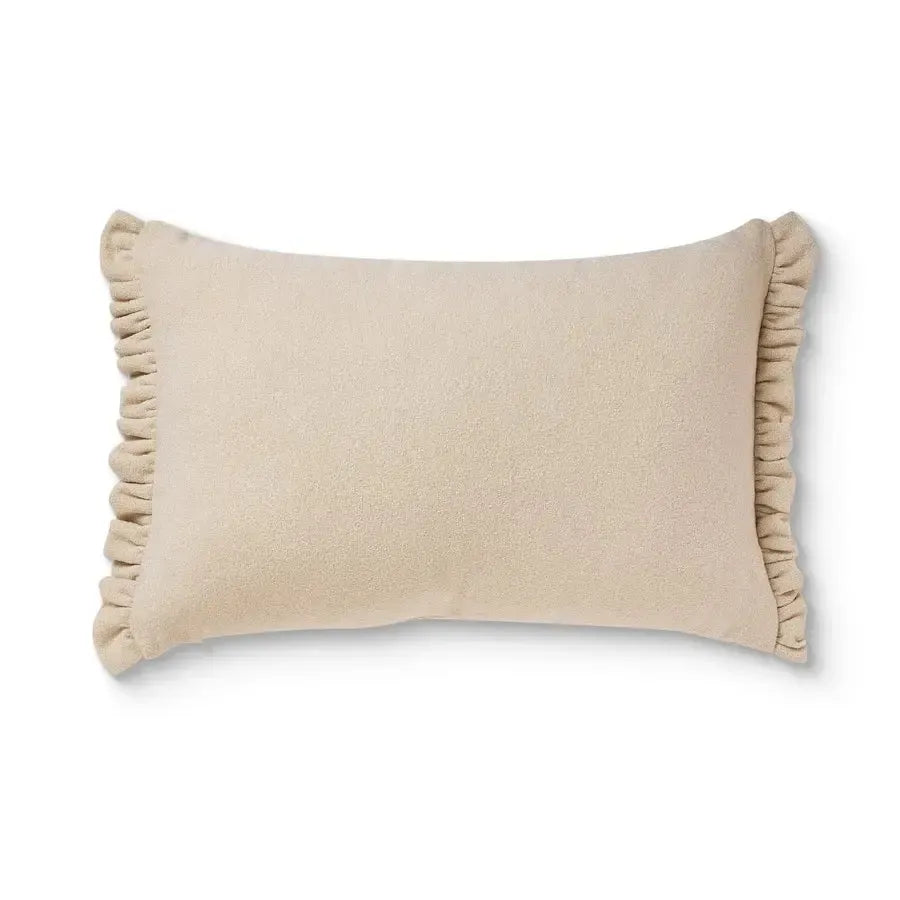 Willa Cream Frill Cushion 40x60cm