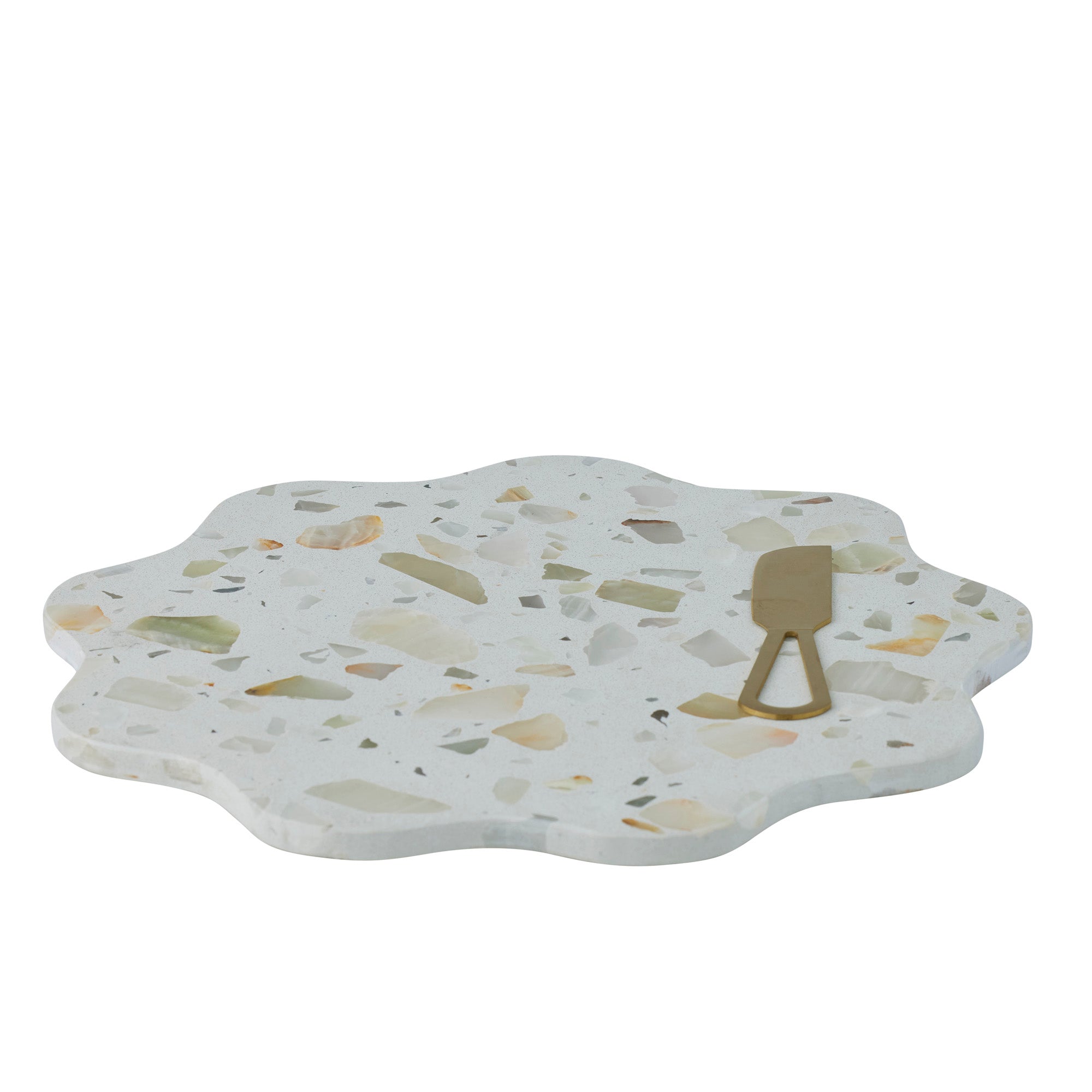 Winifred 2pc Terrazzo Set 30x30cm Natural-Dining & Entertaining-Coast To Coast Home-The Bay Room