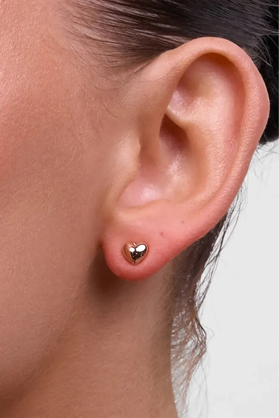 Winnie Rose Gold Heart Earring-Jewellery-Liberte-The Bay Room