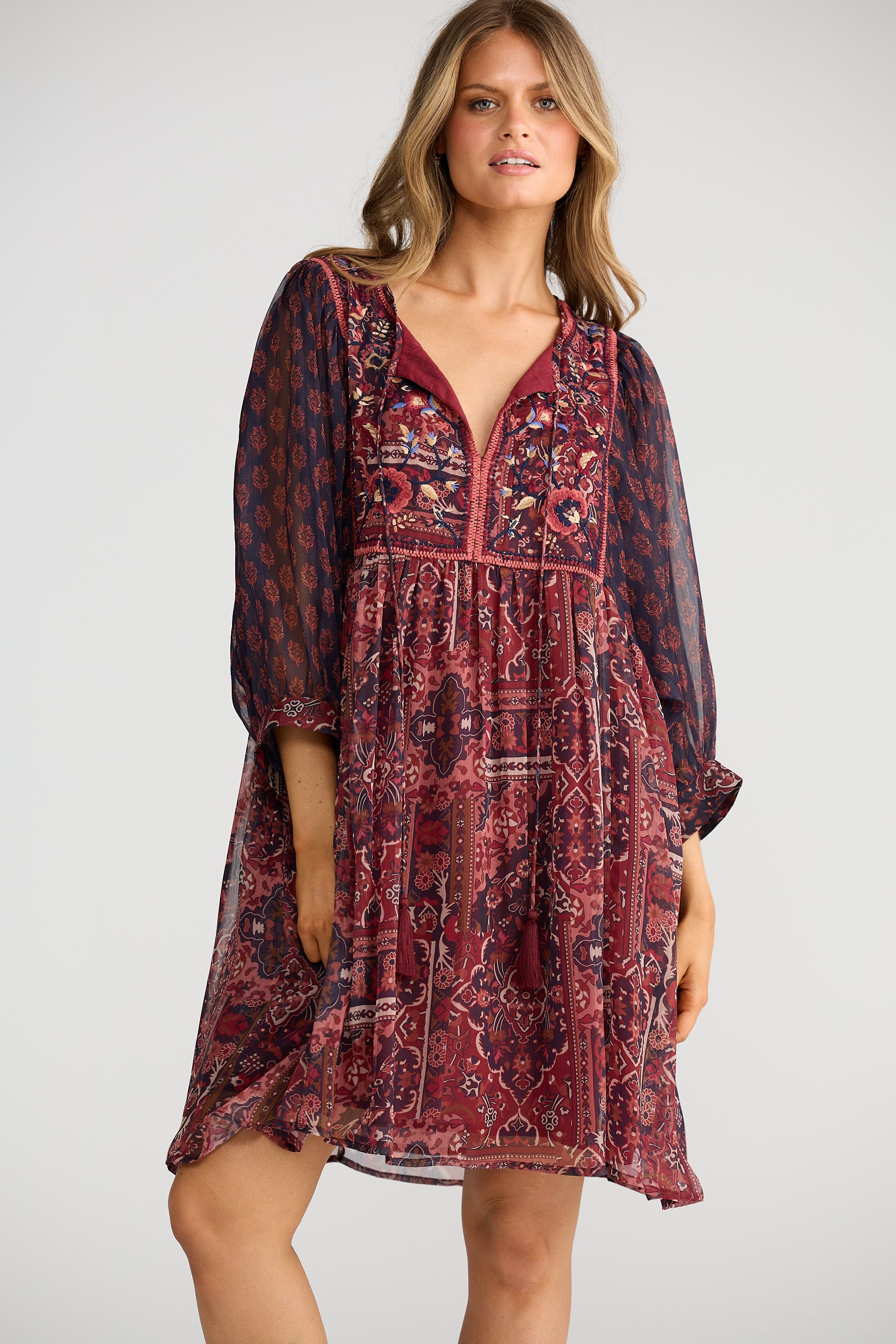 Wisteria Mini Dress - Mystic Weave-Dresses-Talisman-The Bay Room