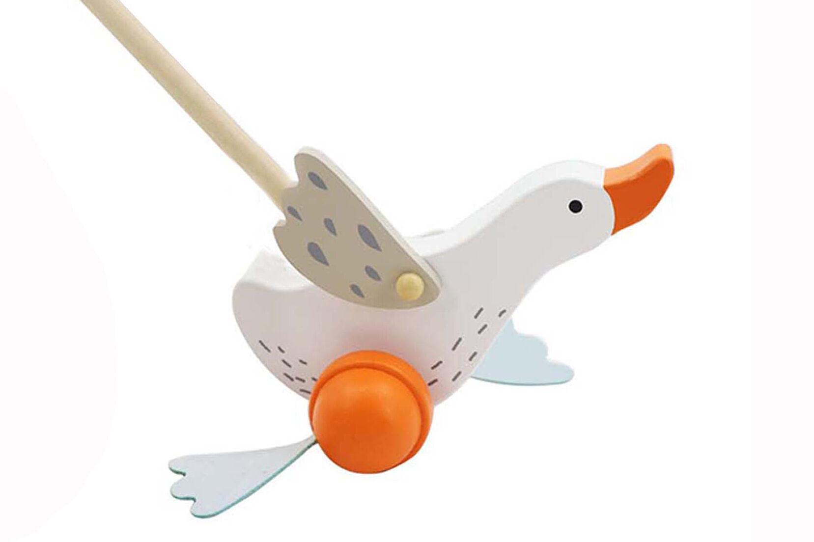 Wooden Goose Push Along-Toys-Eleganter-The Bay Room