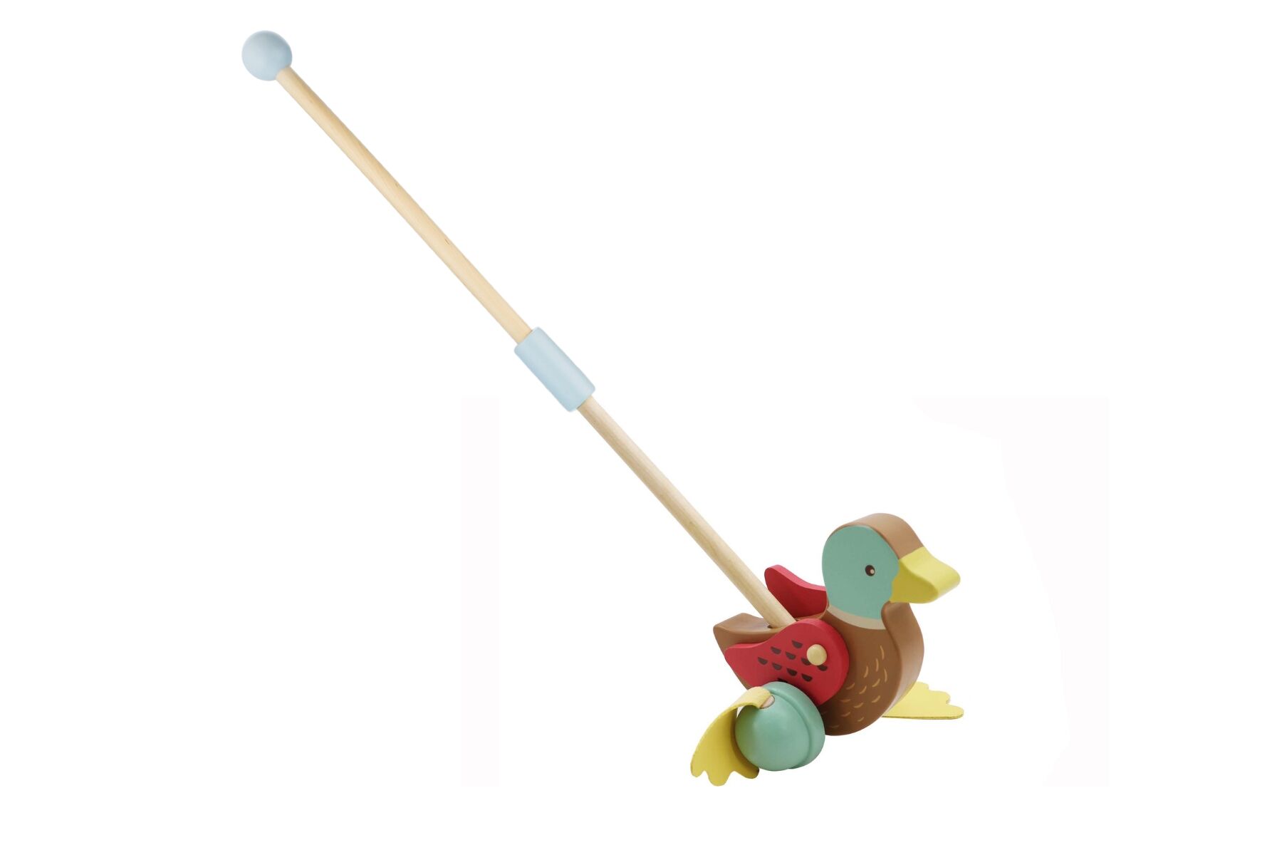 Wooden Mallard Duck Push Along-Toys-Eleganter-The Bay Room
