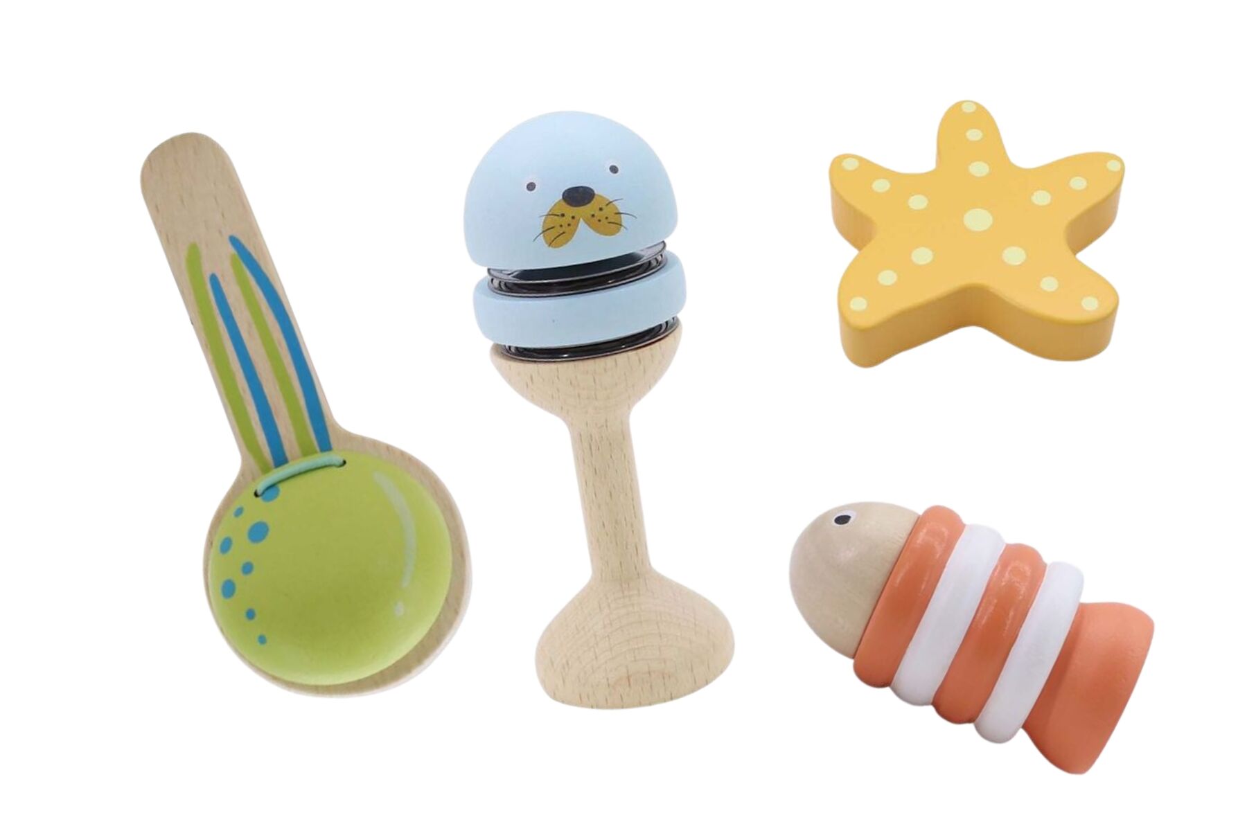 Wooden Ocean Music Set 4pc-Toys-Eleganter-The Bay Room