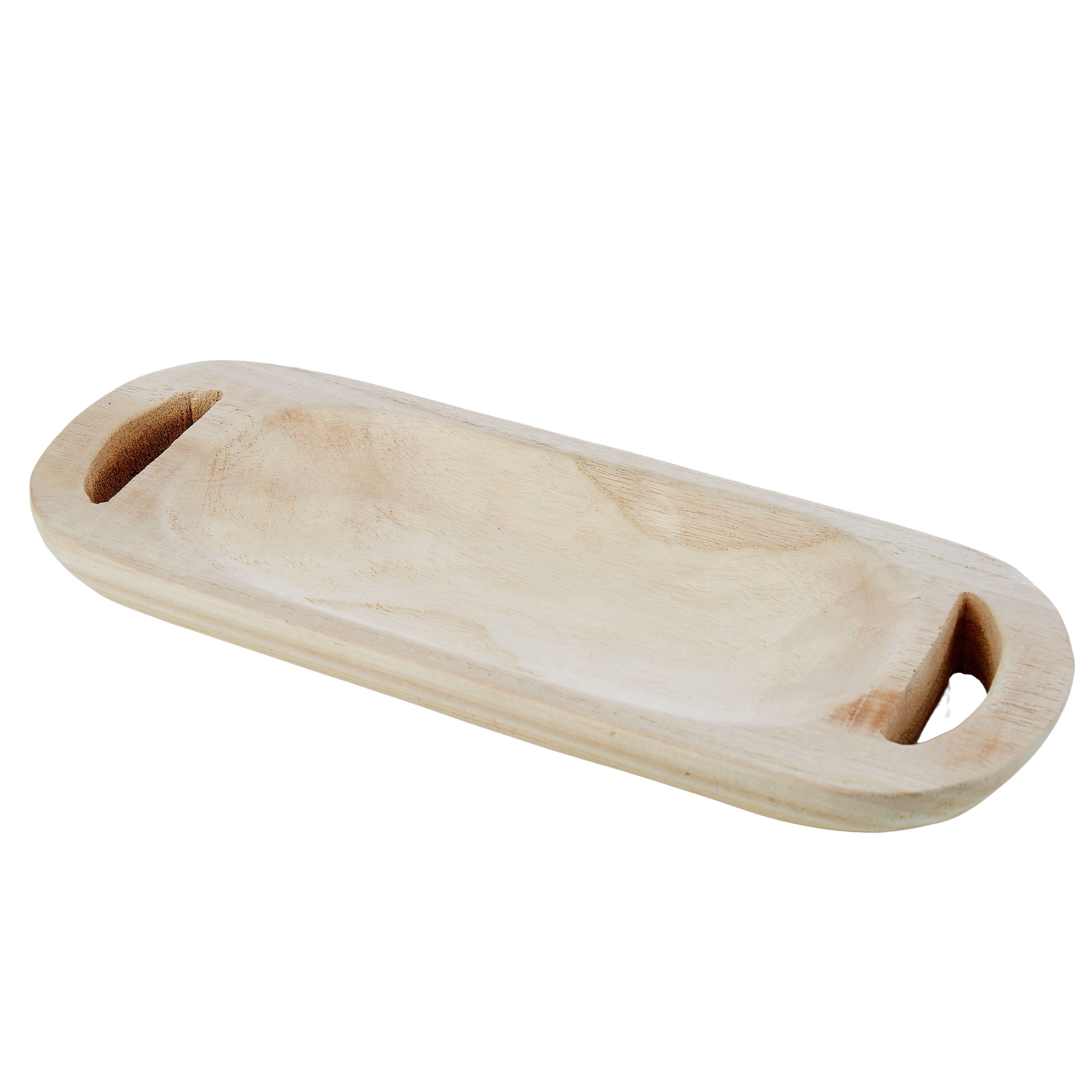 Wooden Rectangular Decorative Tray 40cm-Decor Items-Amalfi-The Bay Room