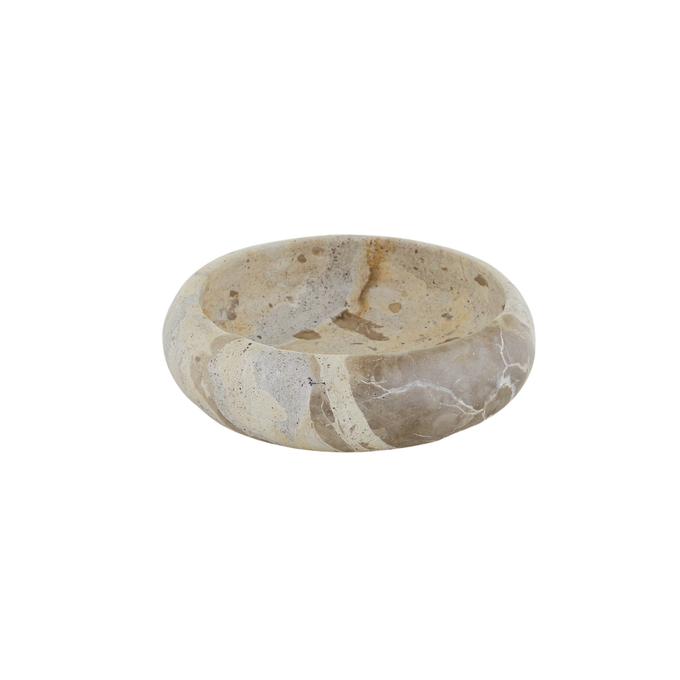 Xena Marble Bowl 12.5x5cm Taupe-Decor Items-Coast To Coast Home-The Bay Room