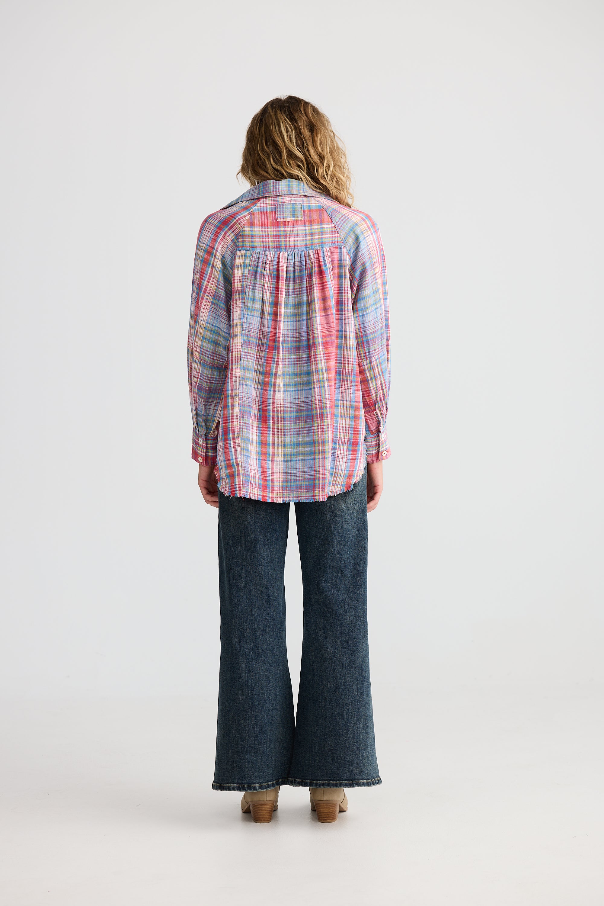 Yellowstone Shirt - Picnic Check-Tops-Talisman-The Bay Room