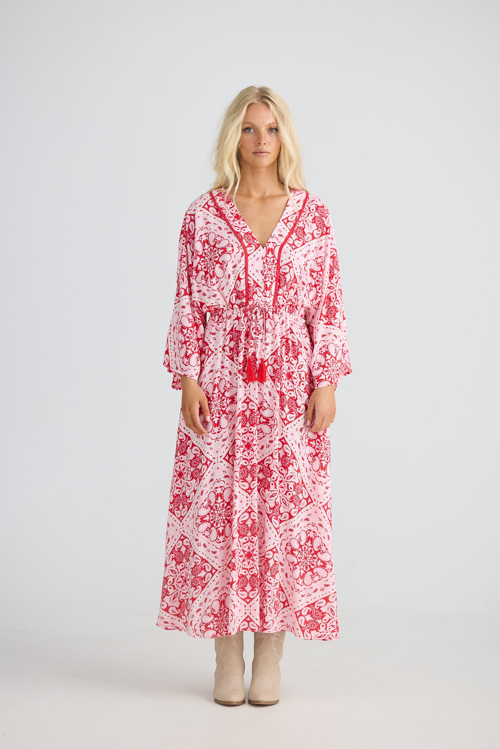 Yuki Midi Dress - Wild Heart Bandana-Dresses-Talisman-The Bay Room