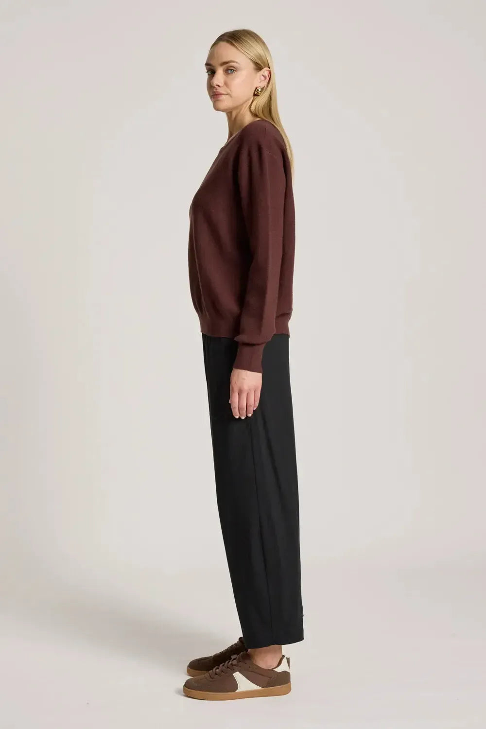 Zala Jumper - Mahogany-Knitwear & Jumpers-Eb & Ive-The Bay Room