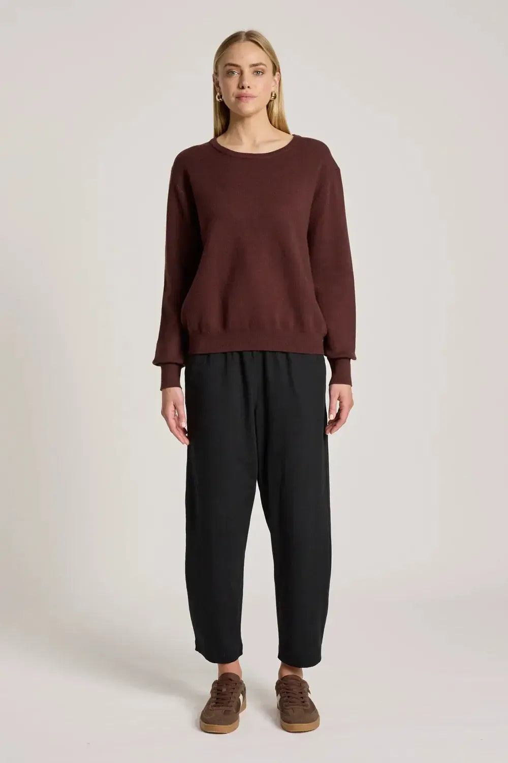 Zala Jumper - Mahogany-Knitwear & Jumpers-Eb & Ive-The Bay Room