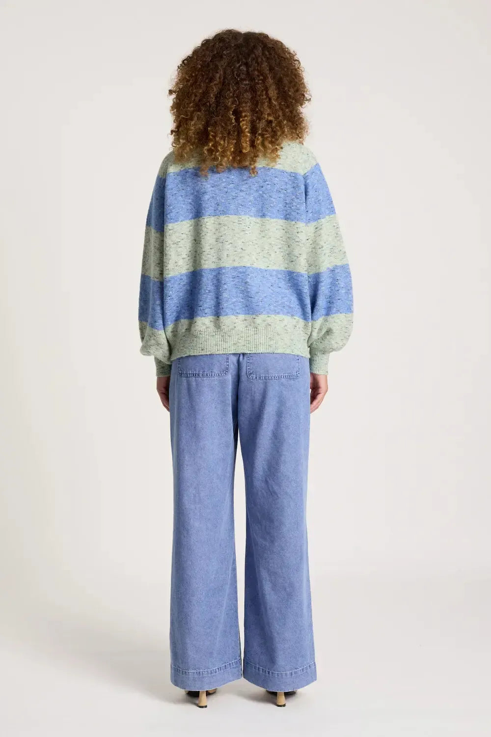 Zarda Cardigan - Sage/Lake-Knitwear & Jumpers-Eb & Ive-The Bay Room