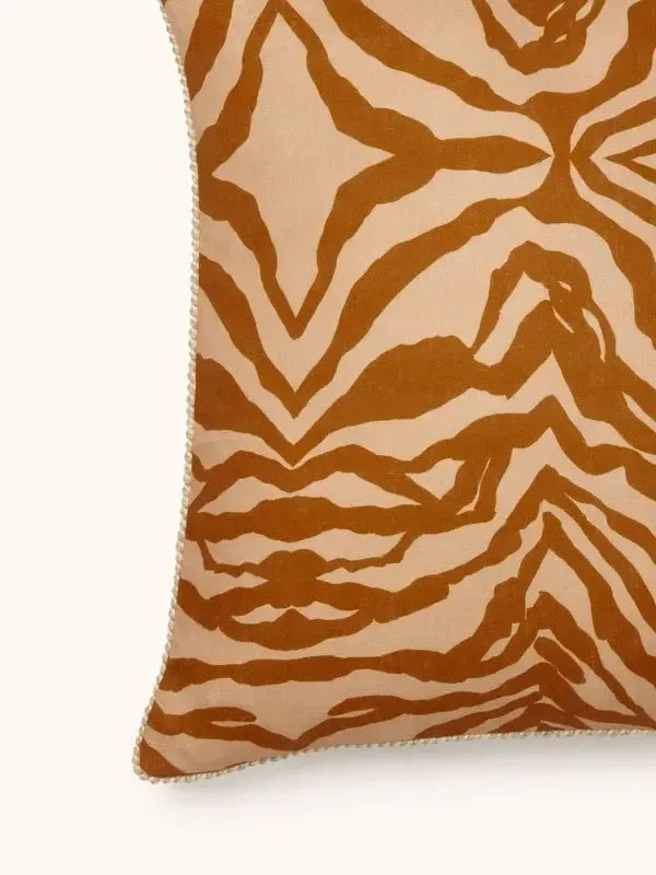 Zebra Tan 60cm Cushion-Soft Furnishings-Bonnie & Neil-The Bay Room