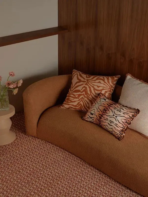Zebra Tan 60cm Cushion-Soft Furnishings-Bonnie & Neil-The Bay Room