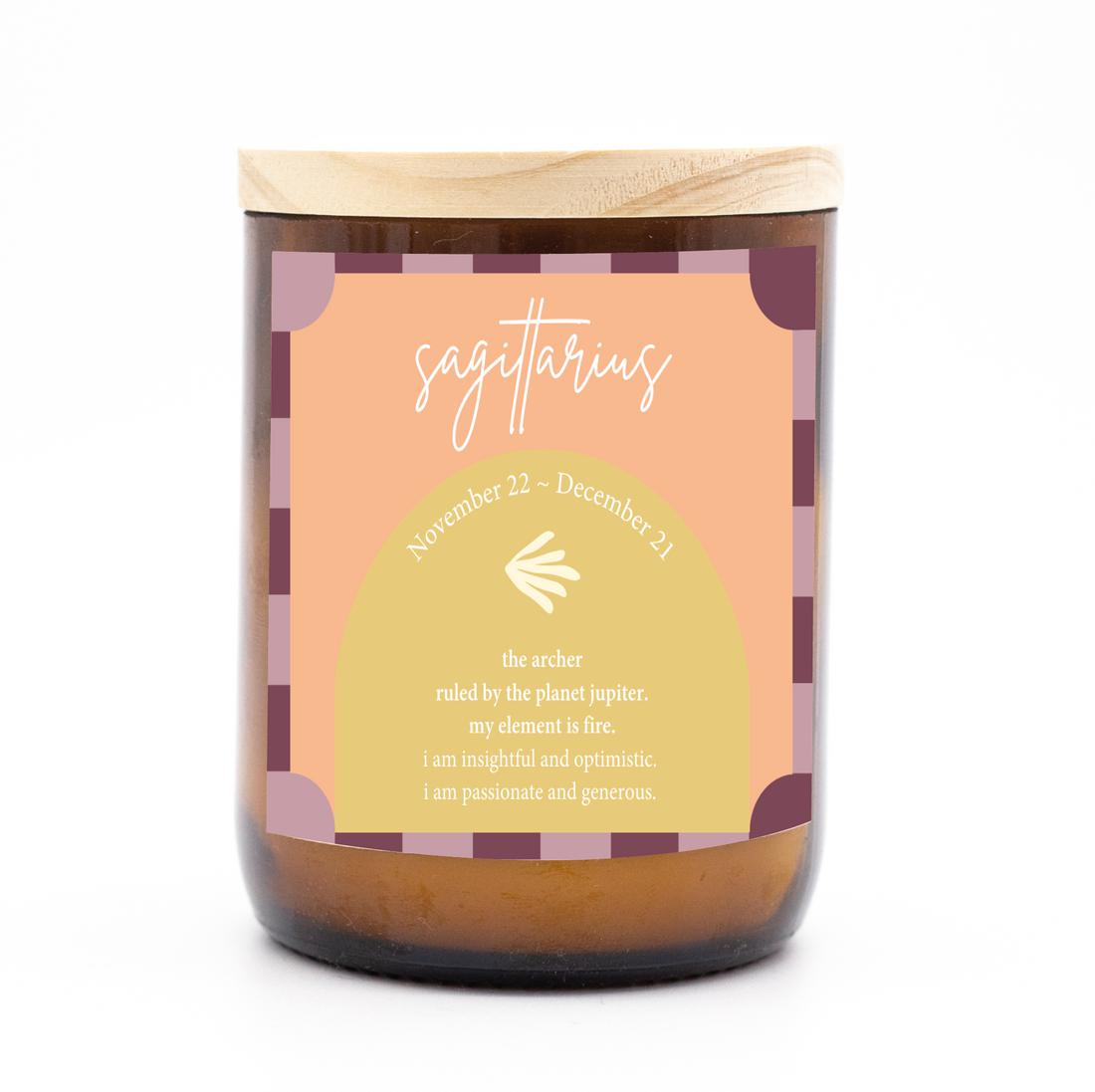 Zodiac Colour Candle - Sagittarius-Candles & Fragrances-The Commonfolk Collective-The Bay Room