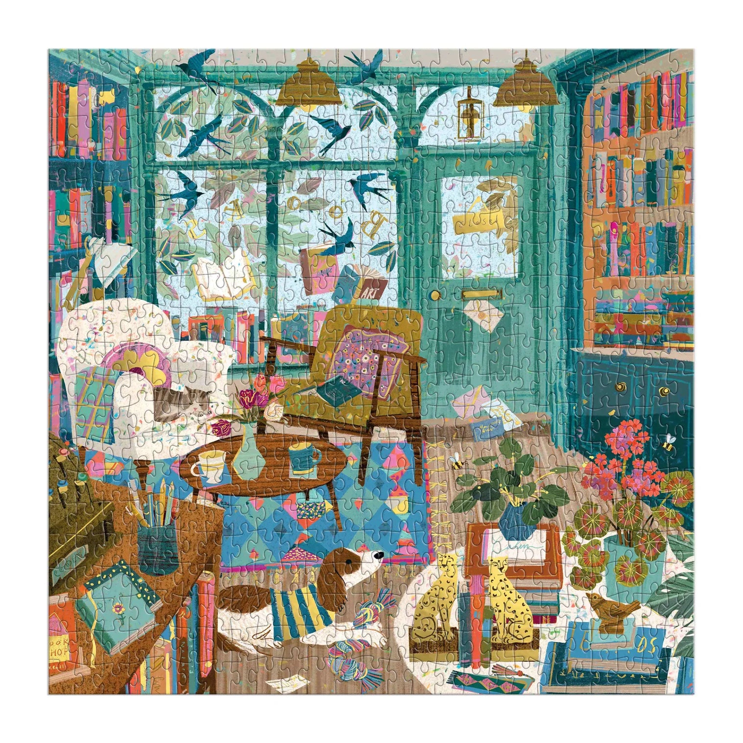 Bookshop Afternoon Foil Puzzle 500pc