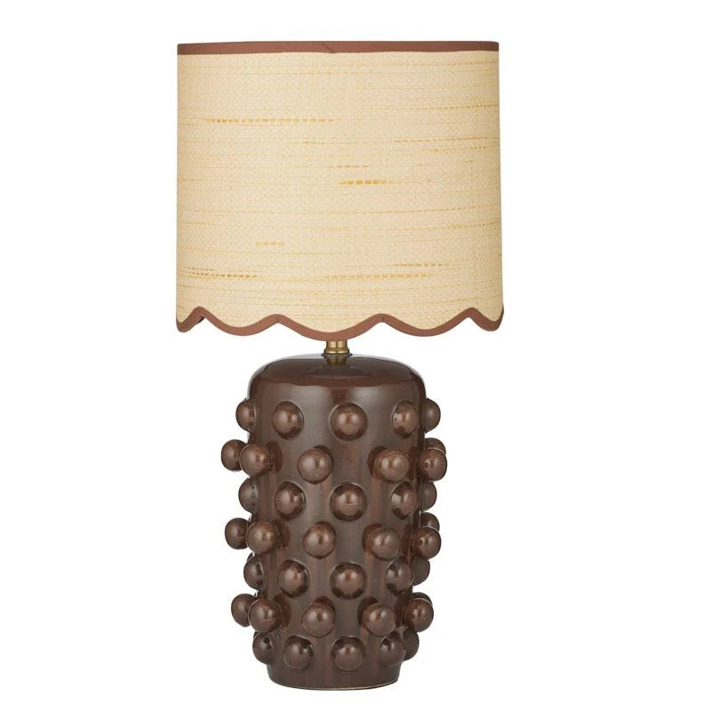 Hopper Ceramic Table Lamp 31x58cm Cocoa