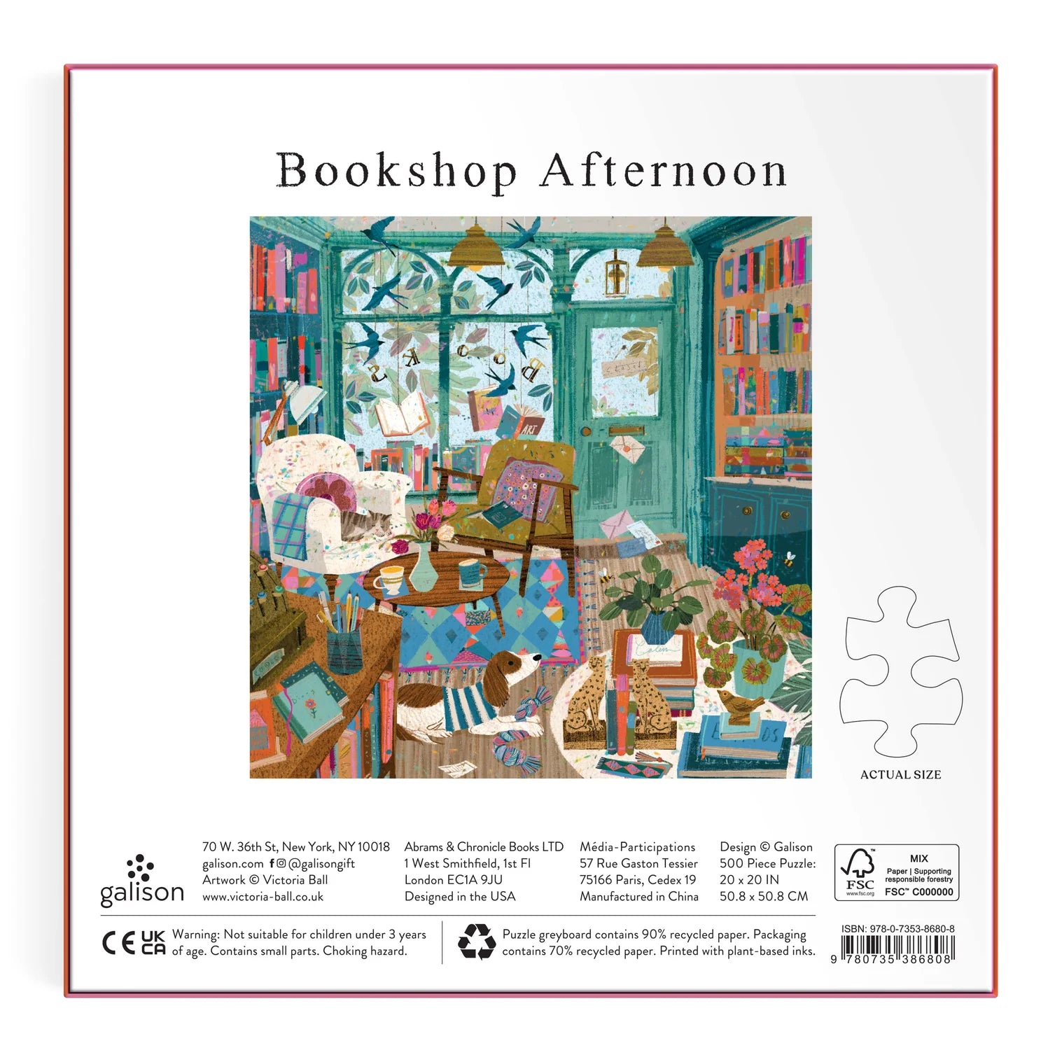 Bookshop Afternoon Foil Puzzle 500pc