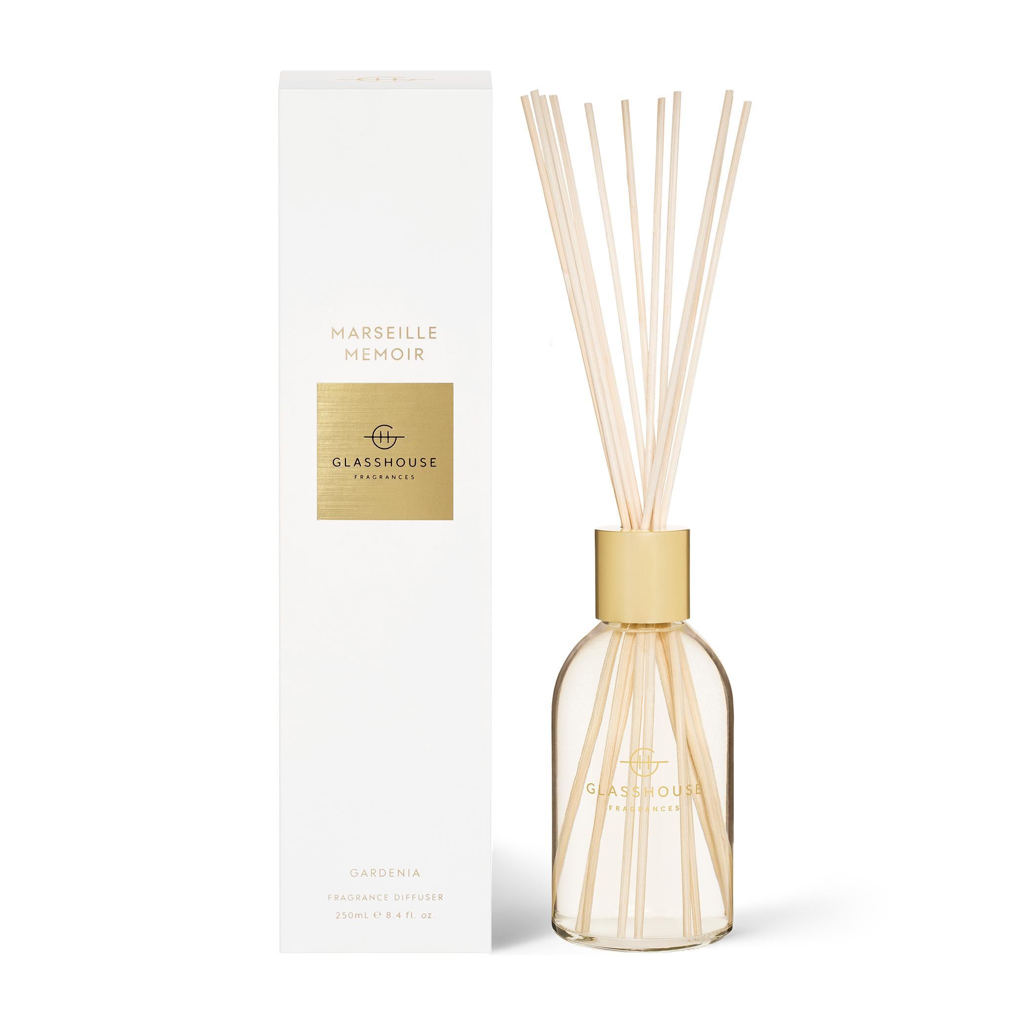 250mL Fragrance Diffuser - Asst Fragrances-Candles & Fragrances-Glasshouse-Marseille Memoir-The Bay Room
