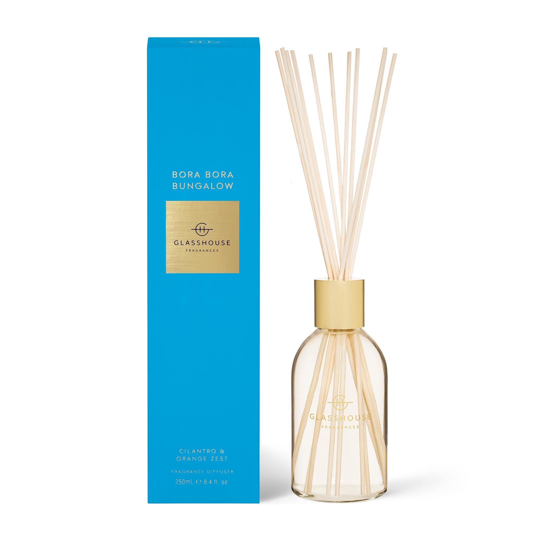 250mL Fragrance Diffuser - Asst Fragrances-Candles & Fragrance-Glasshouse-Bora Bora Bungalow-The Bay Room