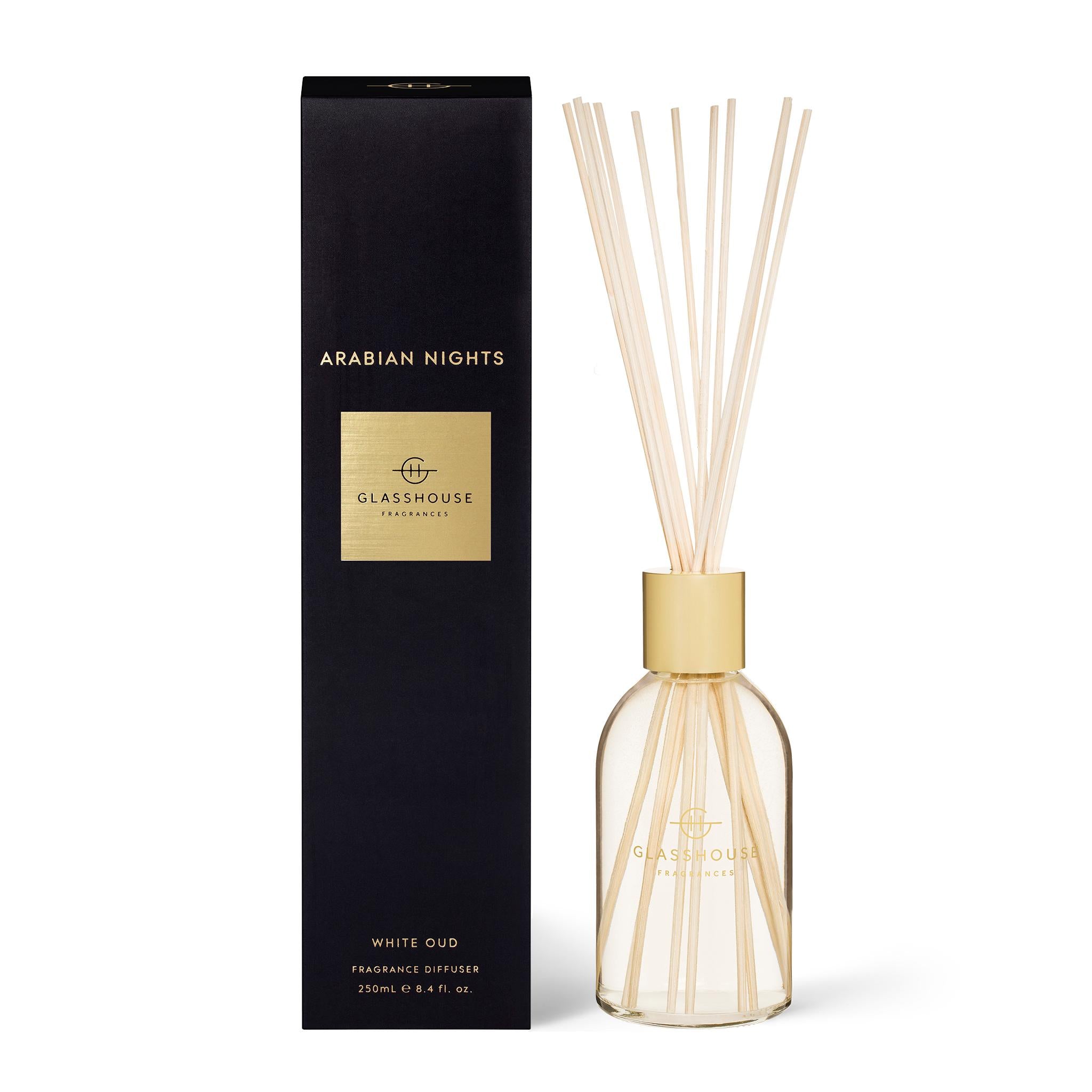 250mL Fragrance Diffuser - Asst Fragrances-Candles & Fragrances-Glasshouse-Arabian Nights-The Bay Room