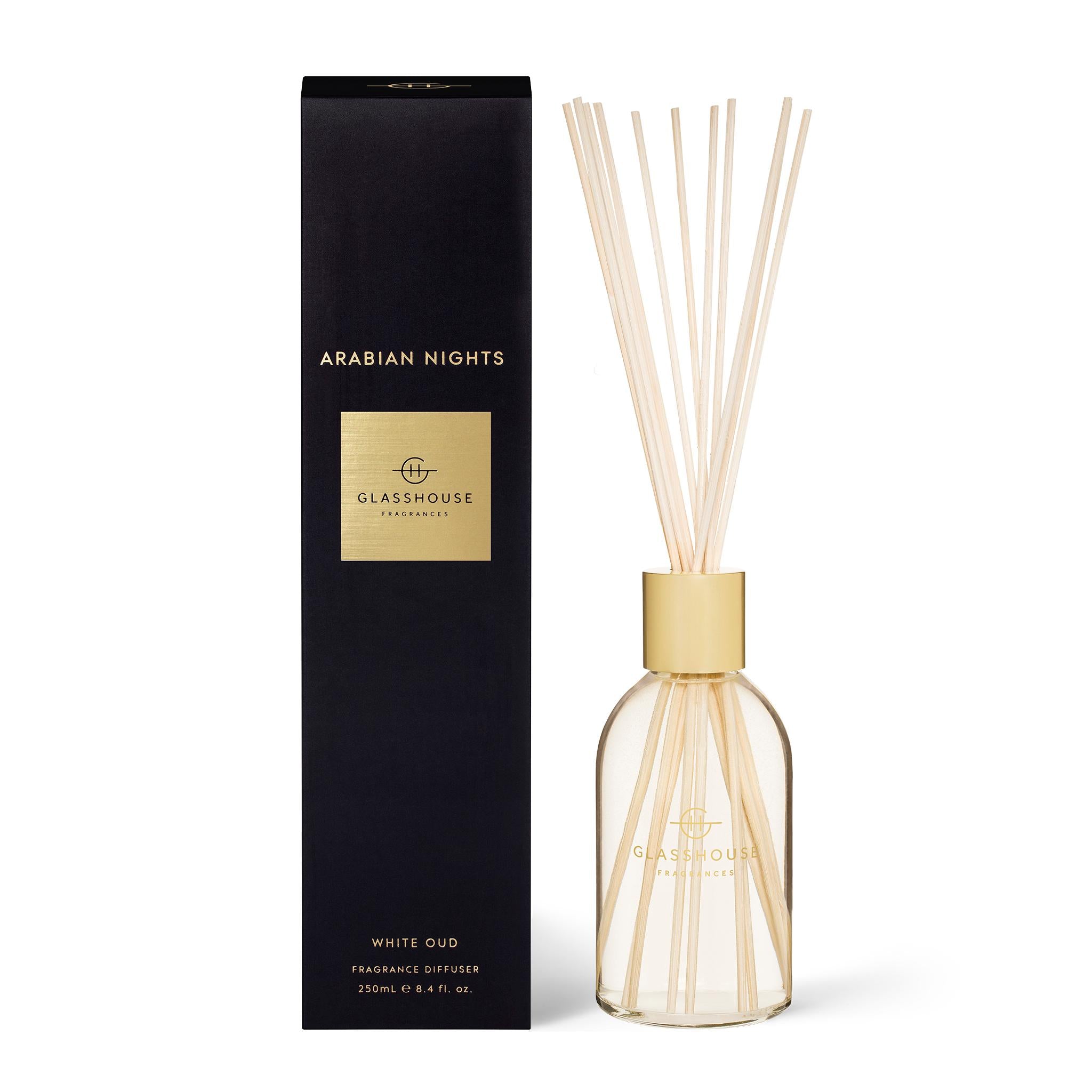 250mL Fragrance Diffuser - Asst Fragrances-Candles & Fragrance-Glasshouse-Arabian Nights-The Bay Room