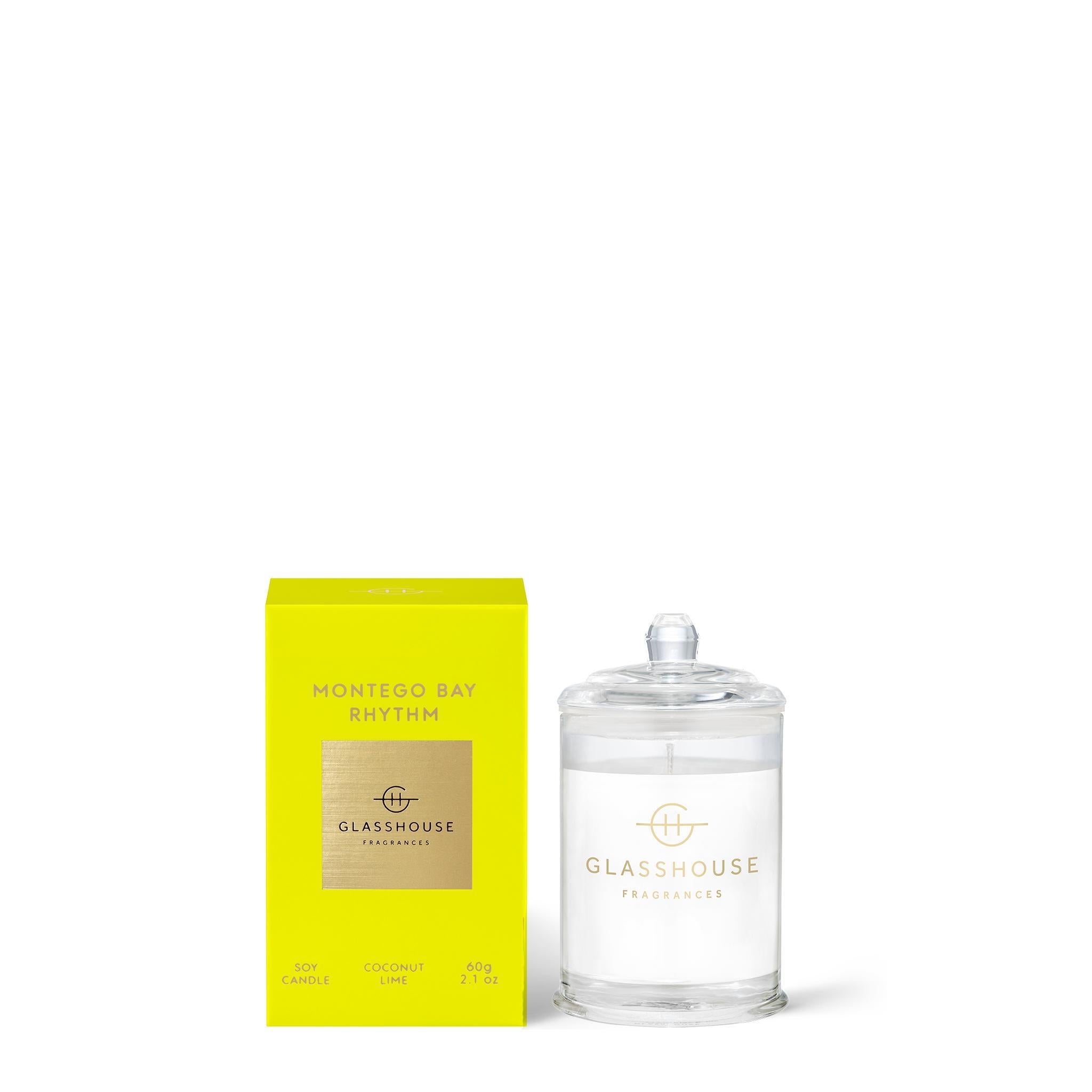 60g Soy Candle - Asst Fragrances-Candles & Fragrances-Glasshouse-Montego Bay Rhythm-The Bay Room