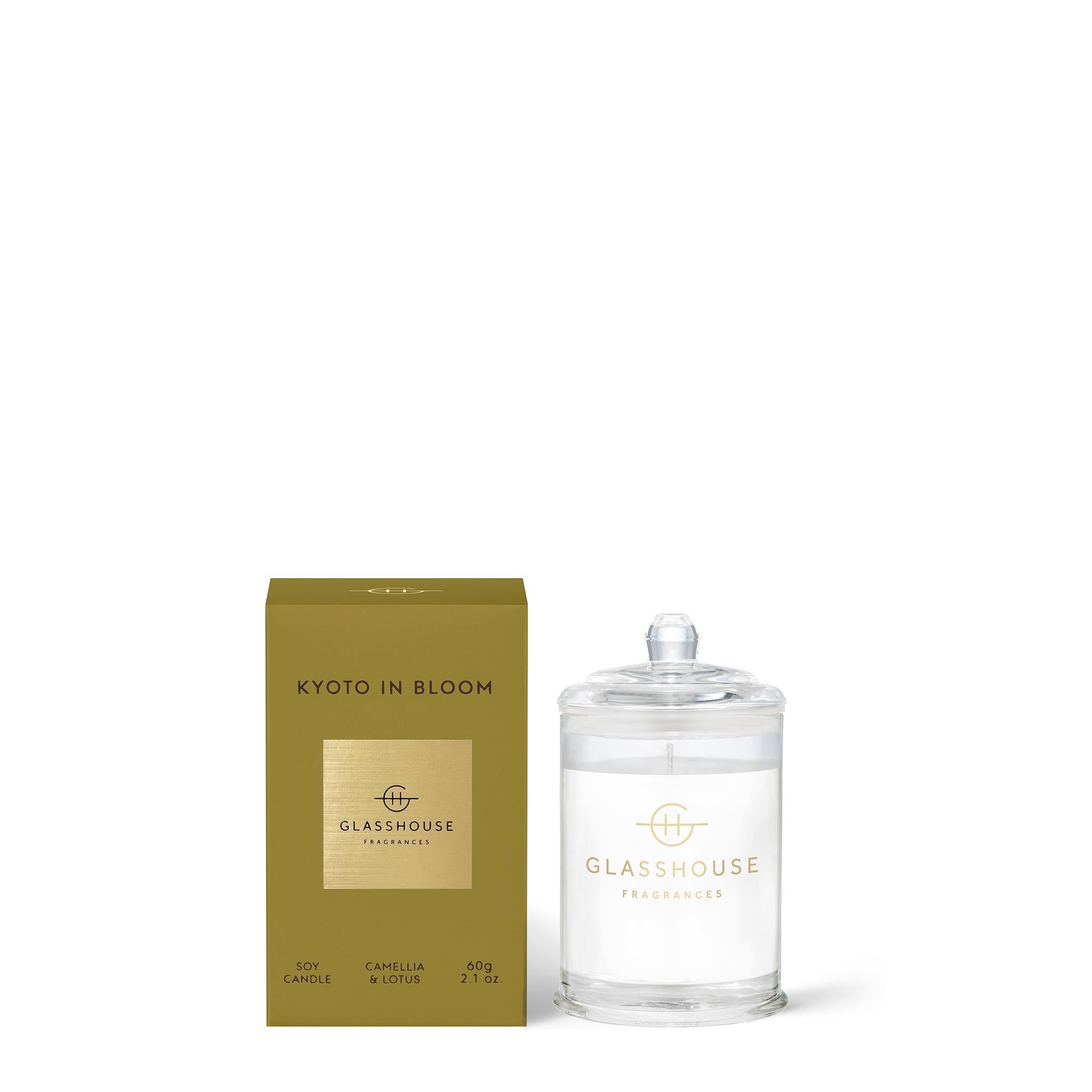 60g Soy Candle - Asst Fragrances-Candles & Fragrances-Glasshouse-Kyoto In Bloom-The Bay Room