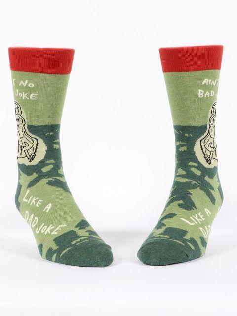 Ain't No Bad Joke Like a Dad Joke Men's Crew Socks-Fun & Games-Blue Q-The Bay Room