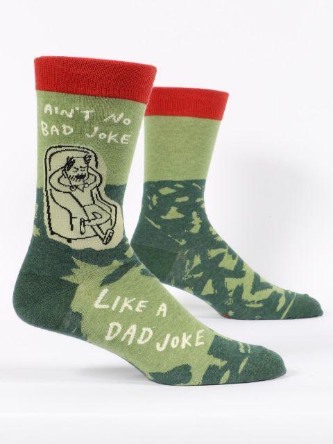 Ain't No Bad Joke Like a Dad Joke Men's Crew Socks-Fun & Games-Blue Q-The Bay Room