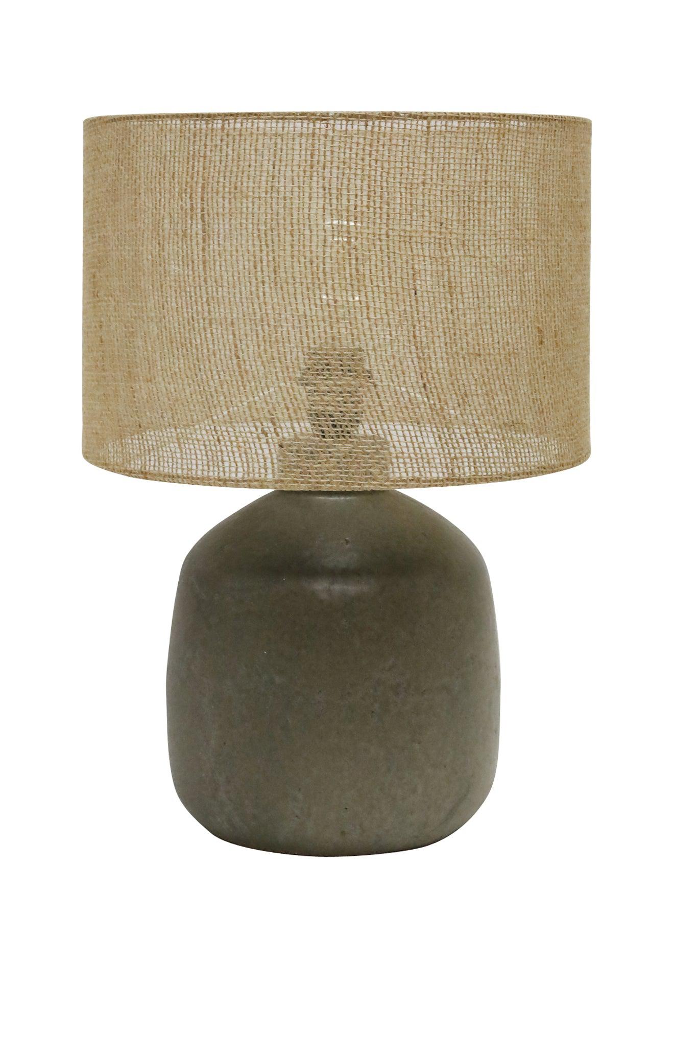Alira Table Lamp with Jute Shade - Rustic Brown-Lighting-Robert Mark-The Bay Room