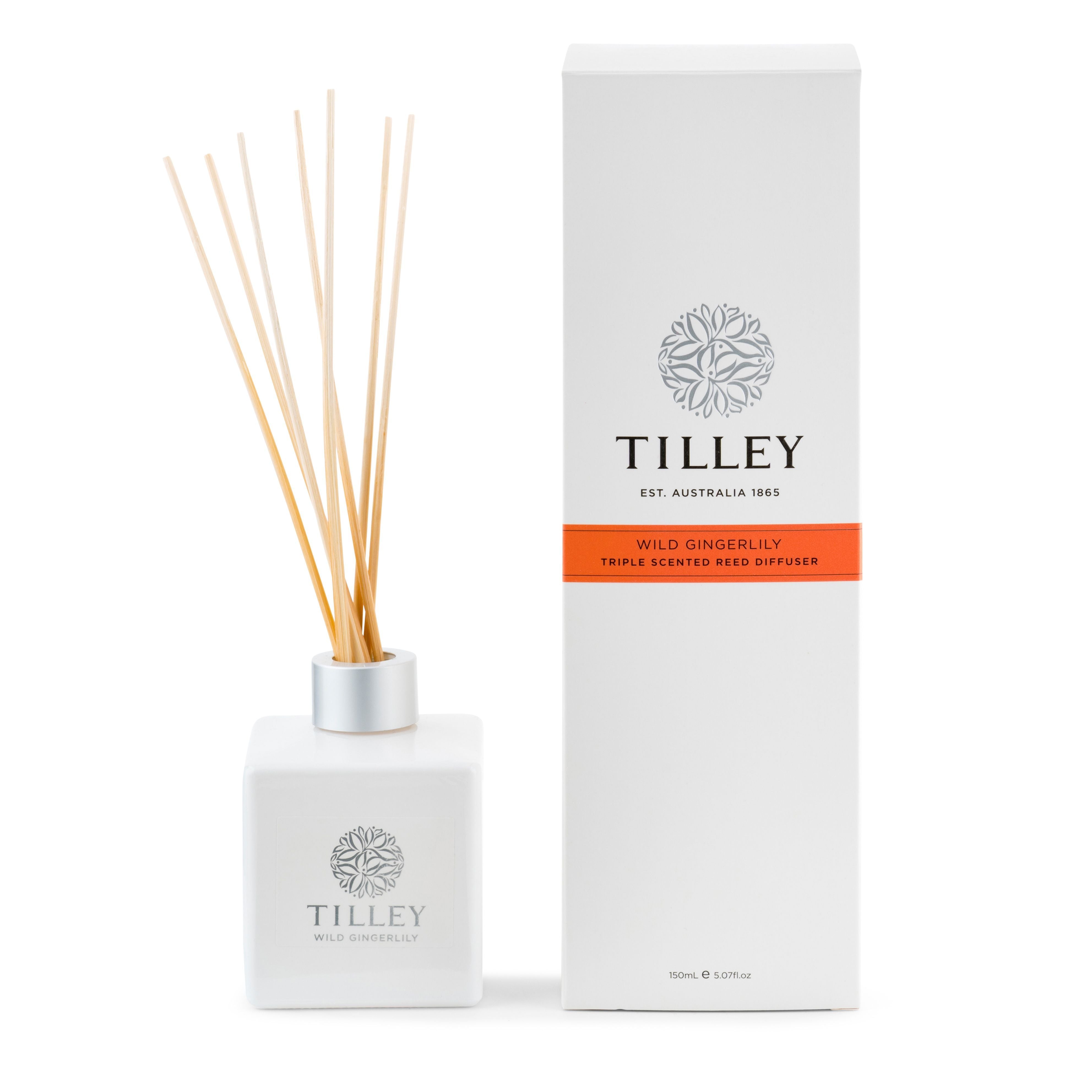 Aromatic Reed Diffuser 150mL - Asst Fragrance-Candles & Fragrances-Tilley-Wild Gingerlily-The Bay Room
