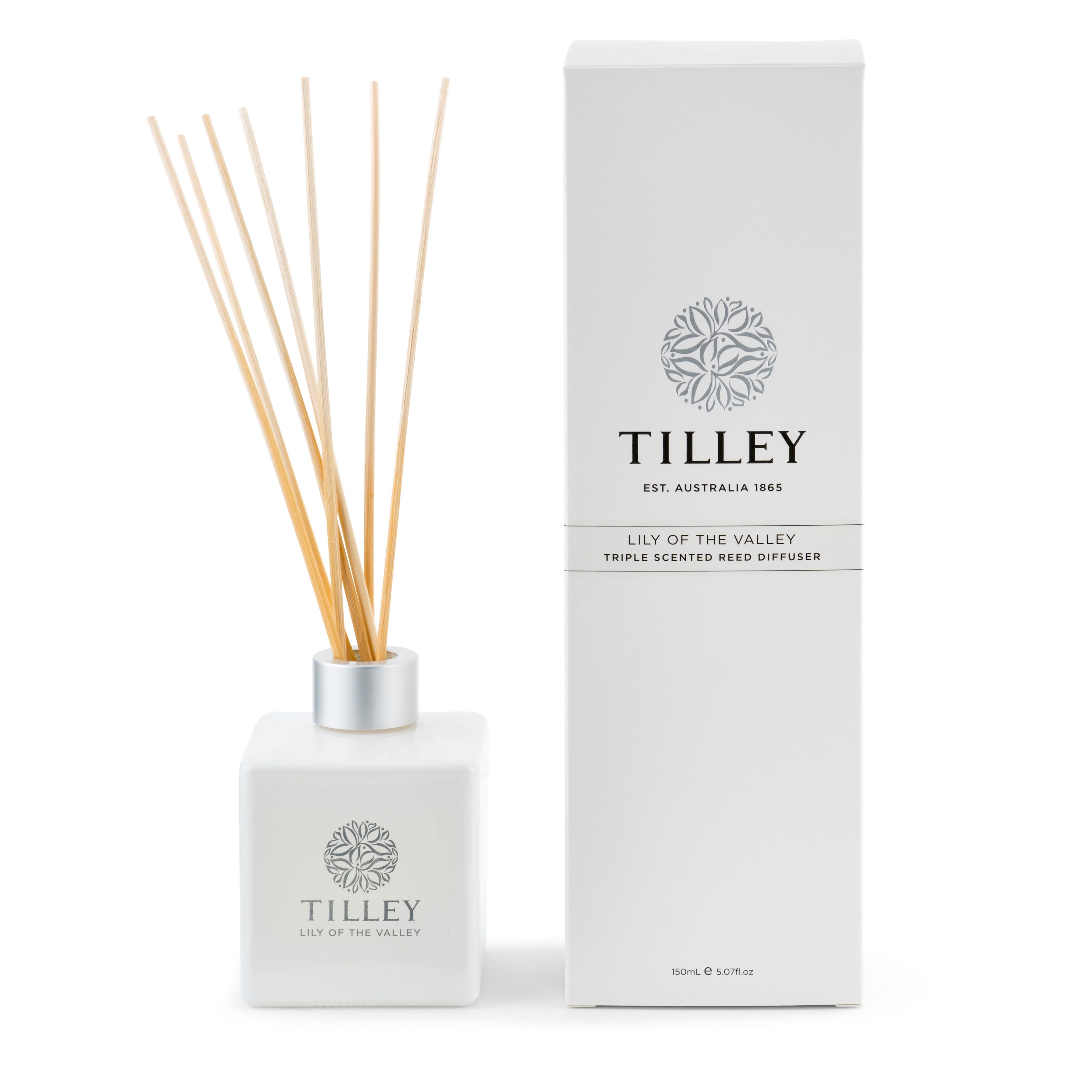 Aromatic Reed Diffuser 150mL - Asst Fragrance-Candles & Fragrances-Tilley-Lily Of The Valley-The Bay Room