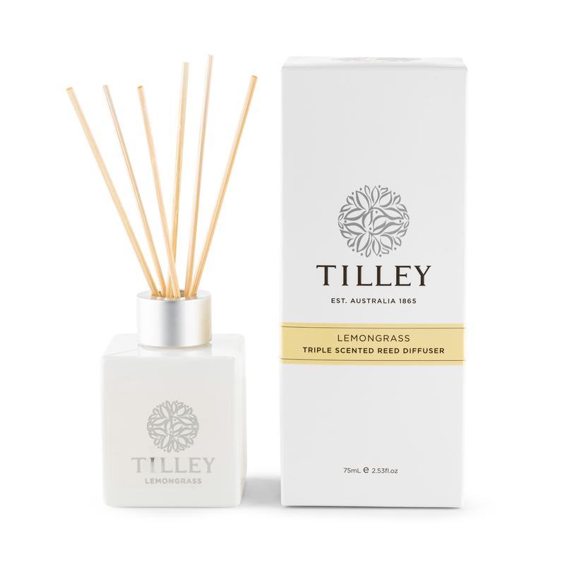 Aromatic Reed Diffuser 75mL - Asst Fragrance-Candles & Fragrances-Tilley-Lemongrass-The Bay Room