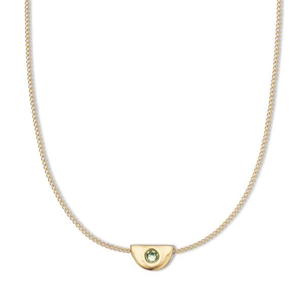 August Peridot Birthstone Necklace-Jewellery-Palas-The Bay Room