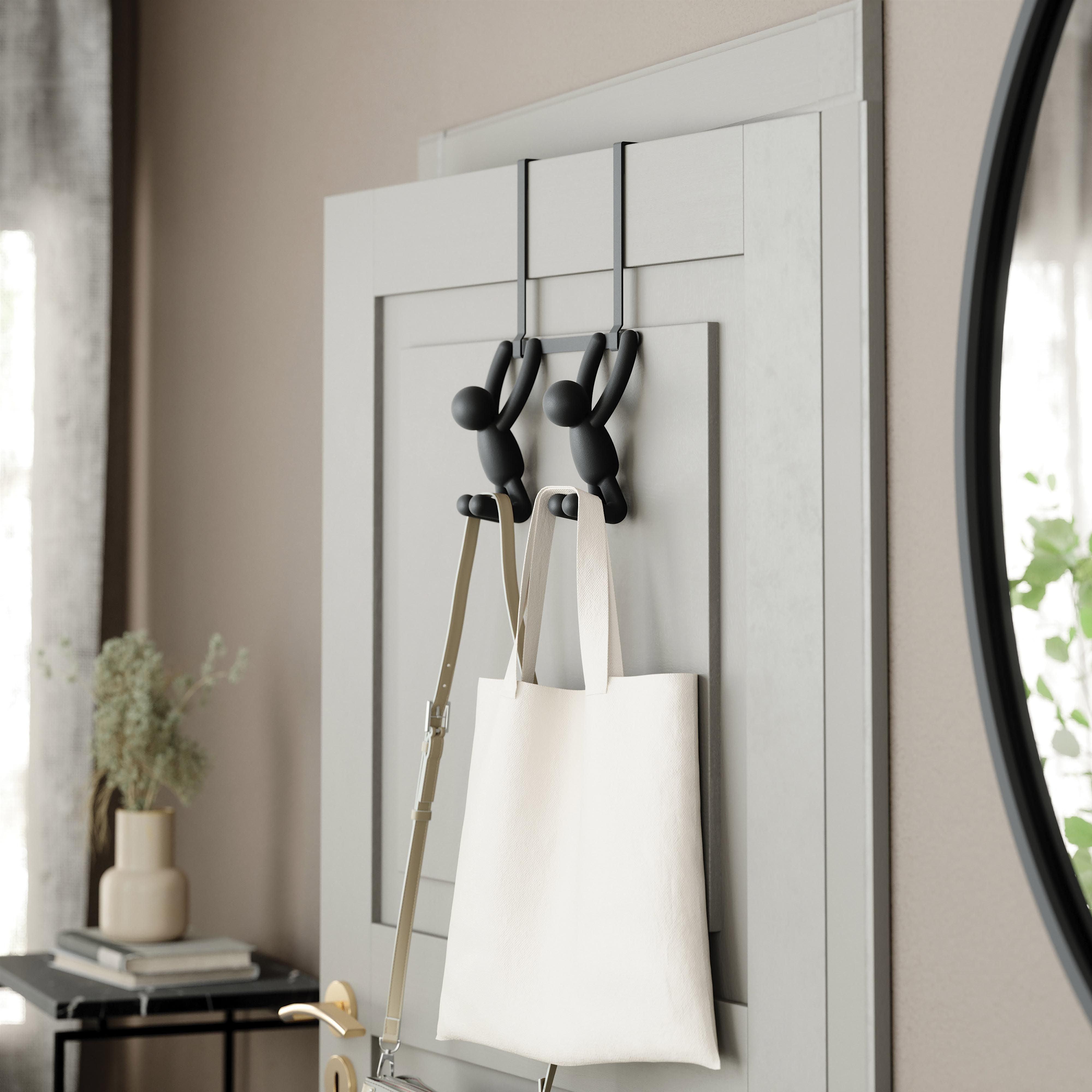 Buddy Over The Door Hook Double Hook - Black-Decor Items-Umbra-The Bay Room