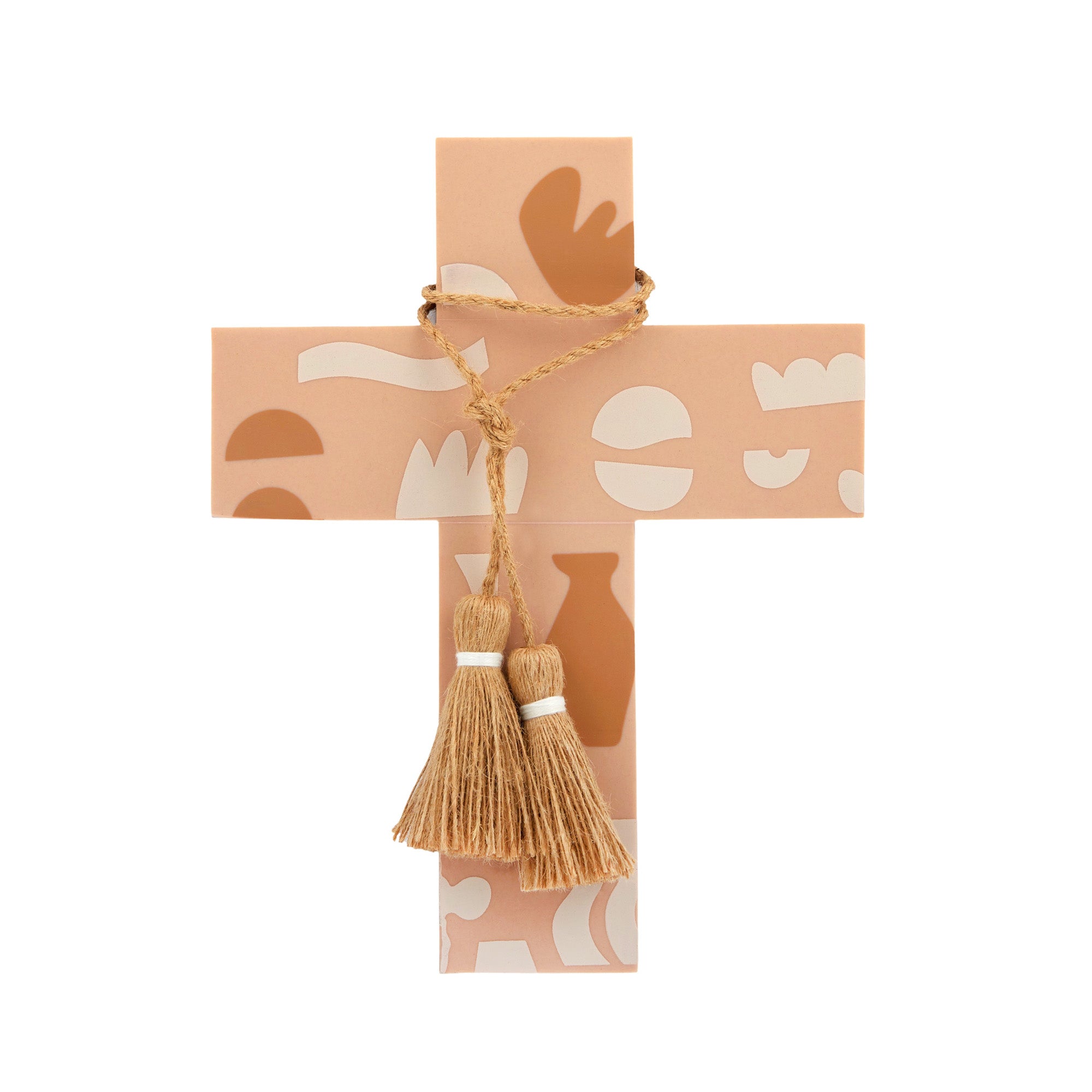 Curio Large Resin Cross - Natural/Nude-Decor Items-Coast To Coast Home-The Bay Room