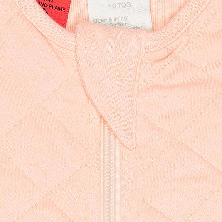 Dreamtime Organic Baby Sleep Bag Sleeveless 1 TOG Blush-Nursery & Nurture-Toshi-The Bay Room