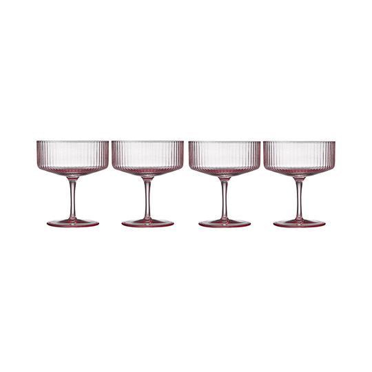 Esme Blush 4pk Cocktail Glass - Rosies Gifts, Mosgiel, Dunedin