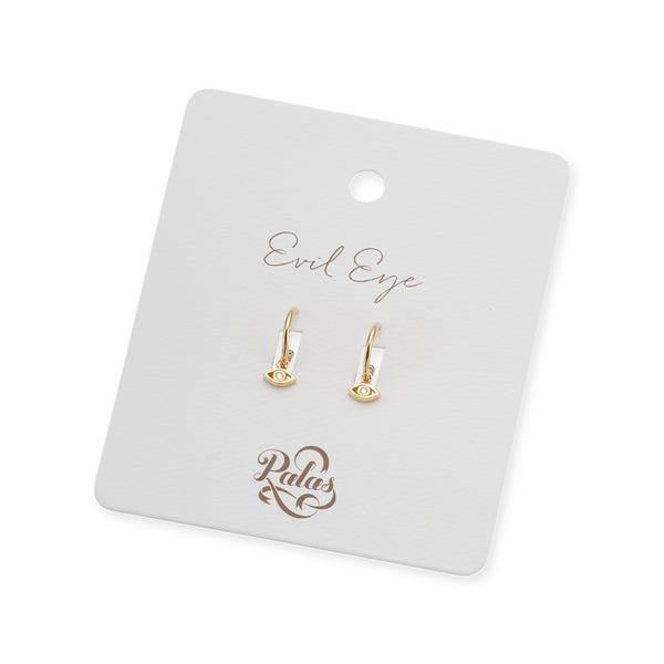 Evil Eye Hoop Earrings-Jewellery-Palas-The Bay Room