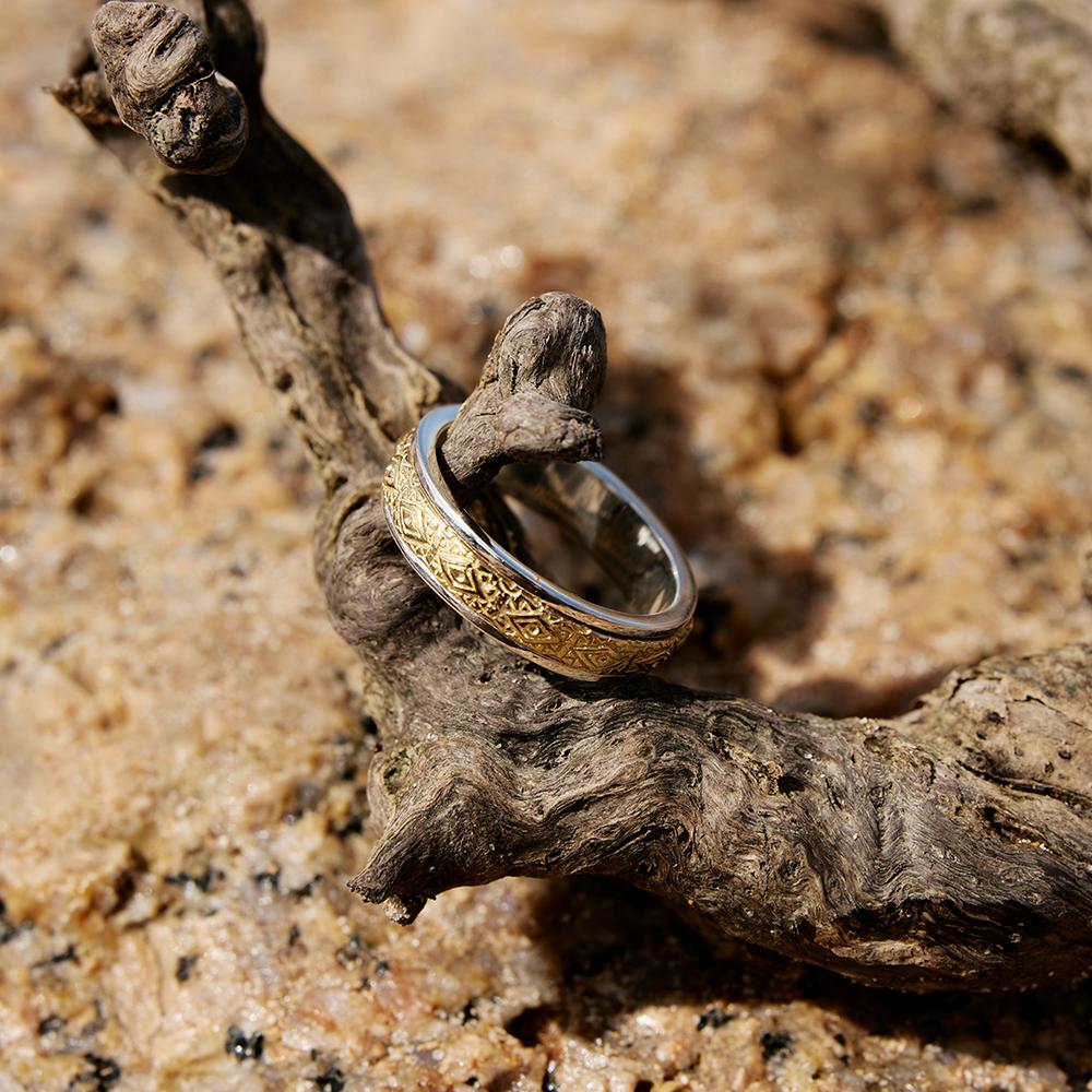 Evil Eye Meditation Spinning Ring-Jewellery-Palas-The Bay Room