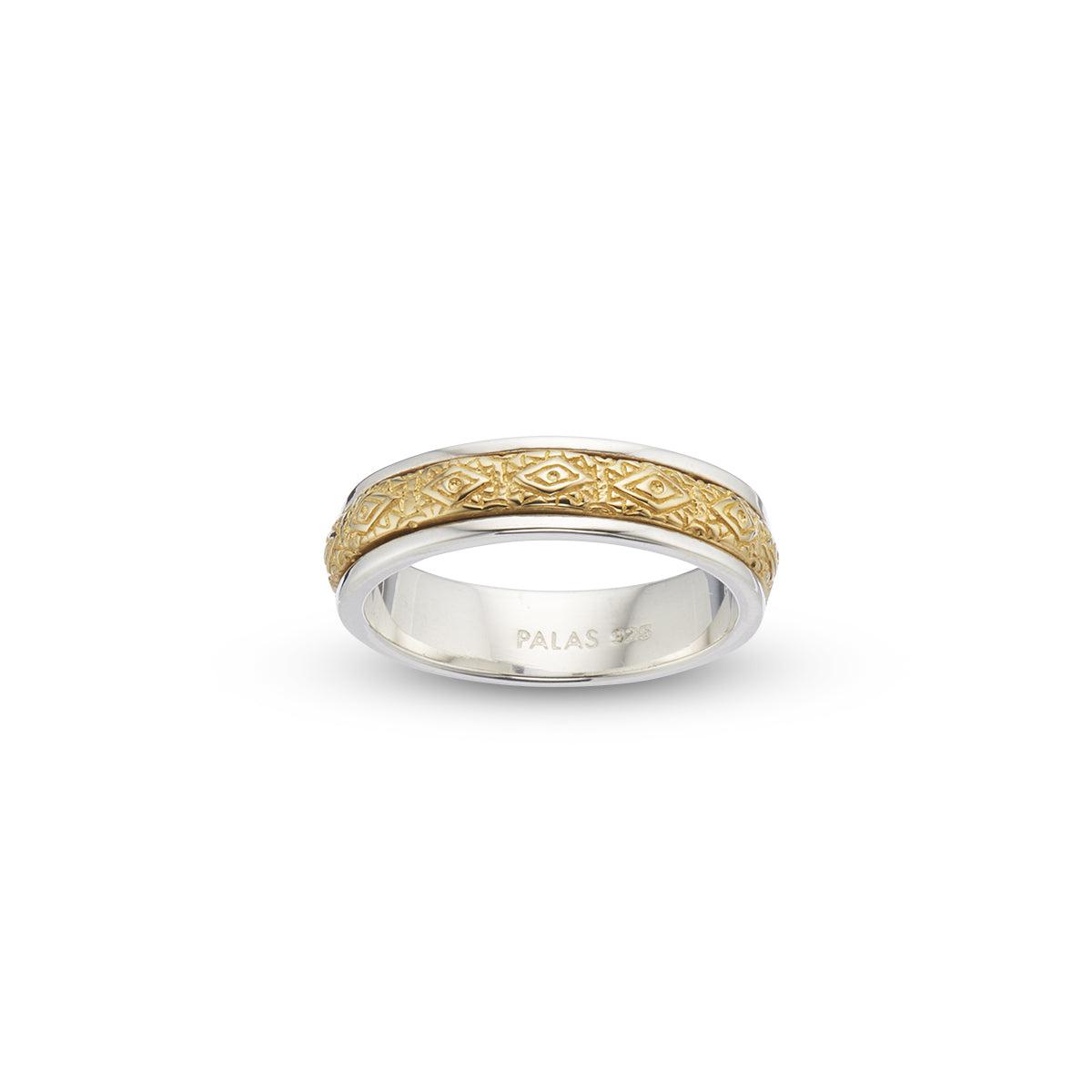 Evil Eye Meditation Spinning Ring-Jewellery-Palas-The Bay Room