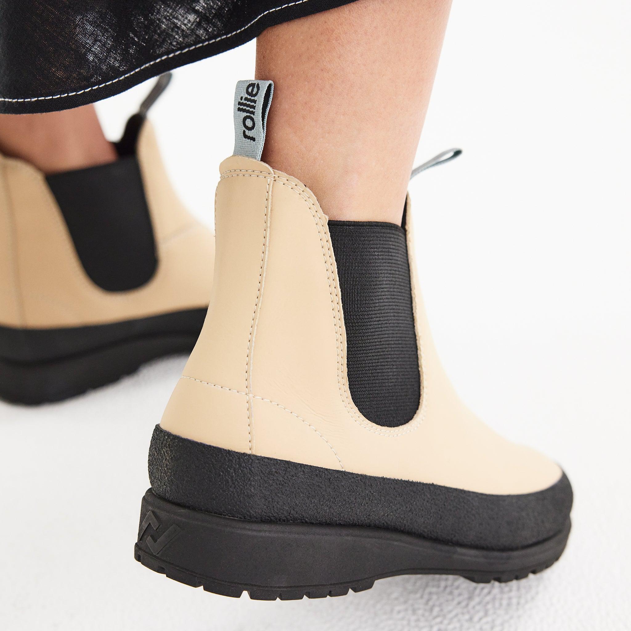 Fields Chelsea Rubberised Cream-Footwear-Rollie-The Bay Room