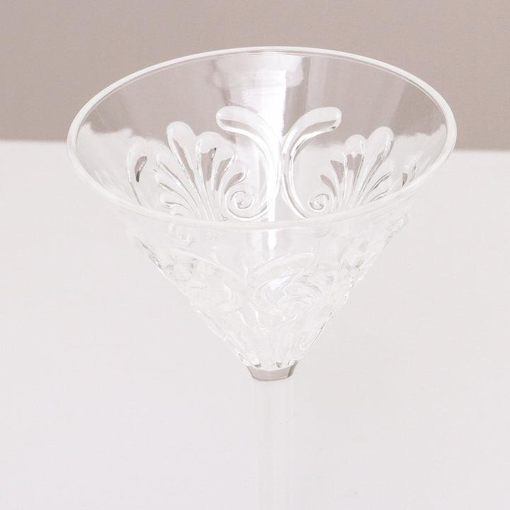 Flemington Acrylic Martini Glass - Clear-Dining & Entertaining-Indigo Love-The Bay Room
