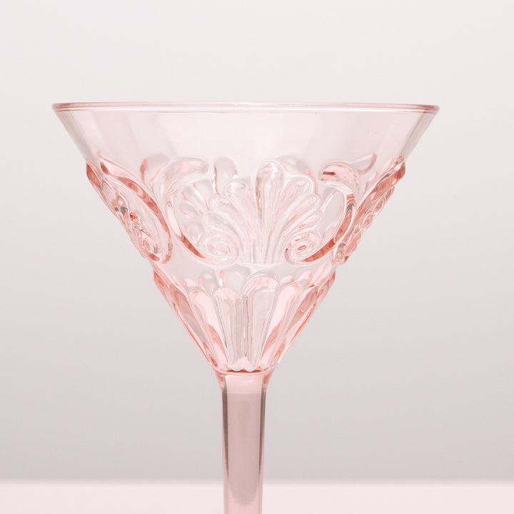 Flemington Acrylic Martini Glass - Pale Pink-Dining & Entertaining-Indigo Love-The Bay Room